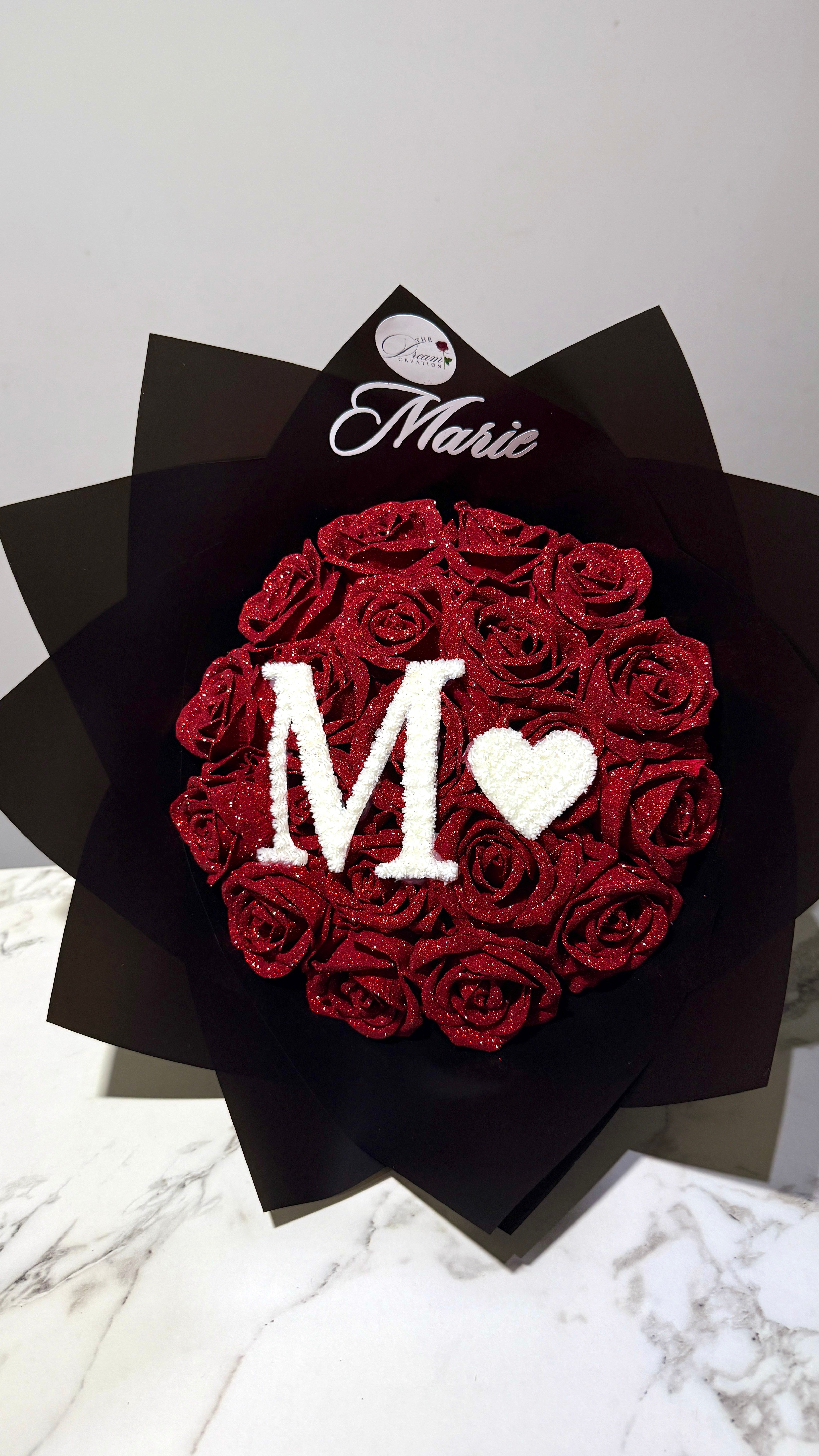 Bouquet initiale coeur