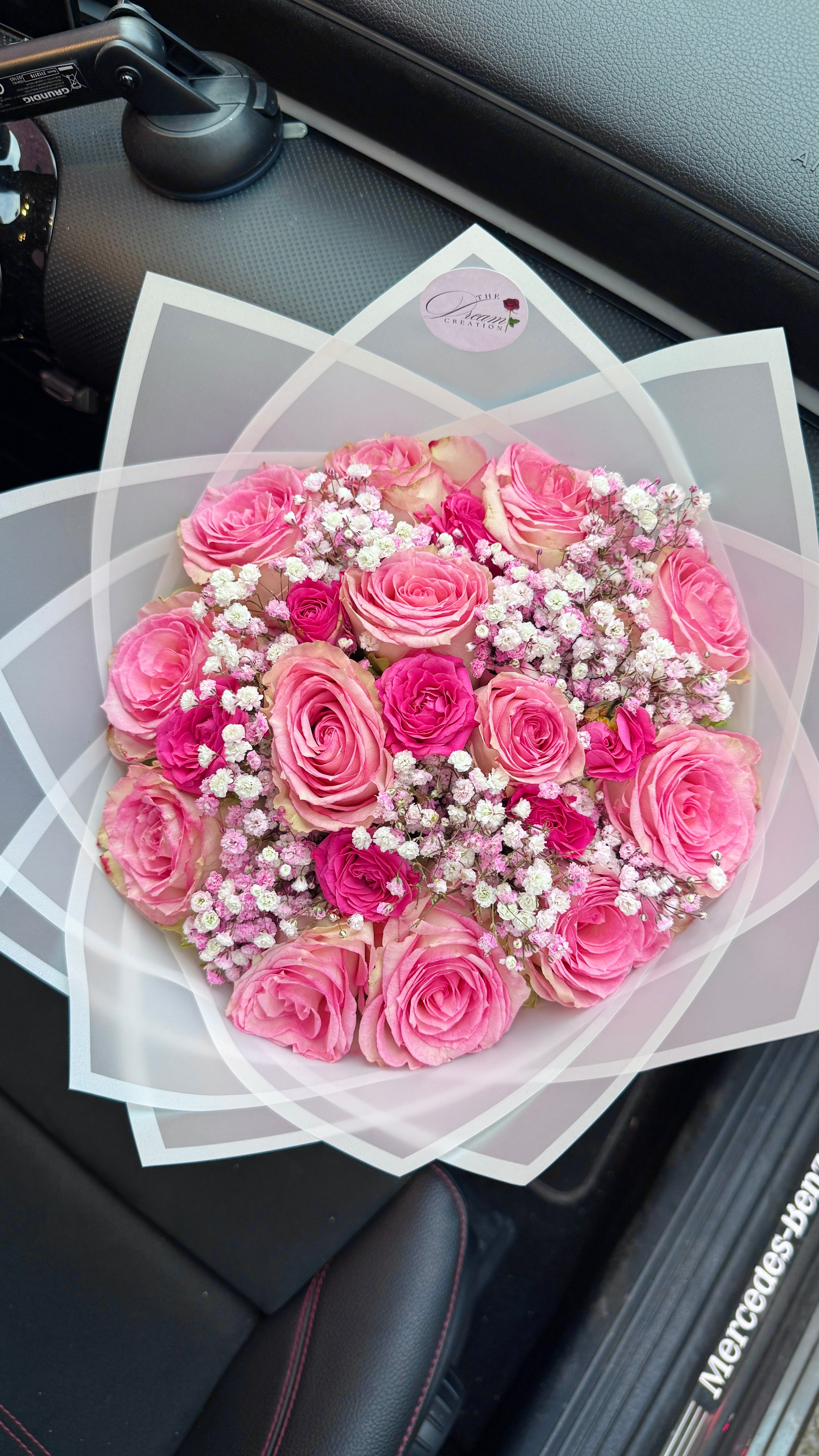 Bouquet de roses fraîches